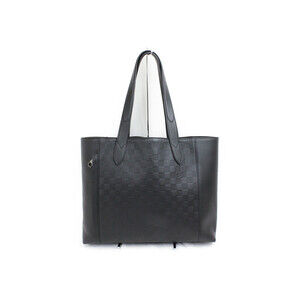 LOUIS VUITTON Cabas Voyage Damier Infini Black Tote Bag Leather Shoulder Elegant